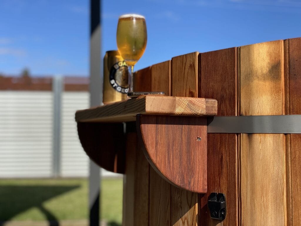 Cedar Hot Tub Tray Shelf