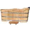 American Red Oak or Thailand Rubberwood Wooden Bath