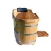 American Red Oak or Thailand Rubberwood Wooden Bath