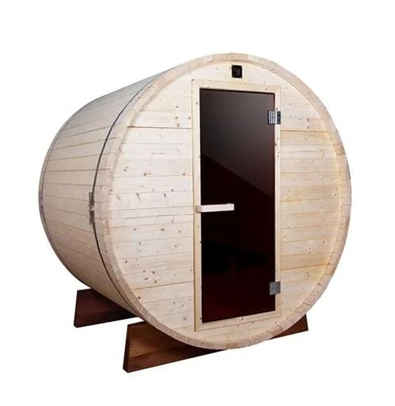 Outdoor/Indoor White Spruce Barrel Sauna 2 - 4 Person