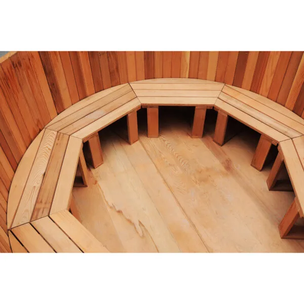 Outdoor Cedar Hot Tub seat