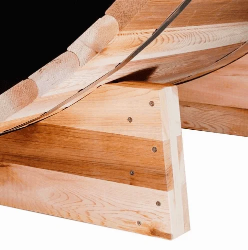 High-Durability-Support-Cradles-western-red-cedar-barrel-sauna-1