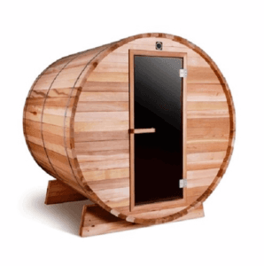 Outdoor Indoor Western Red Cedar Barrel Sauna 2 to 4 Person