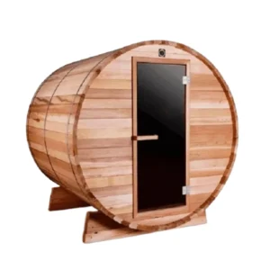 Outdoor/Indoor Western Red Cedar Barrel Sauna 2 - 4 Person