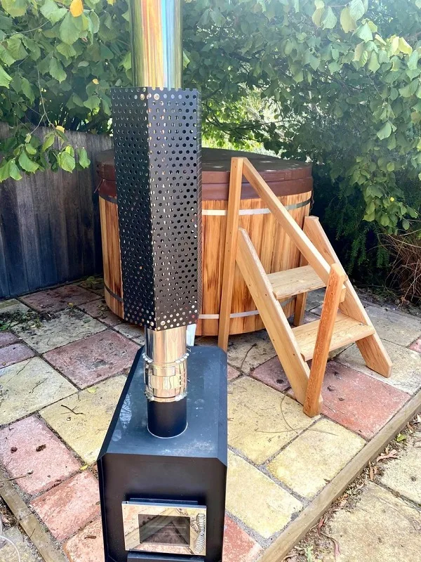 hot tub wood fired heater