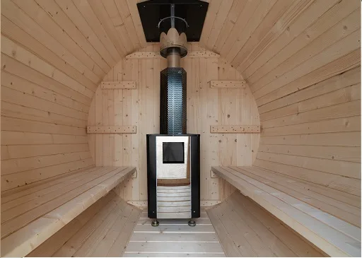 sauna heater for spruce barrel sauna