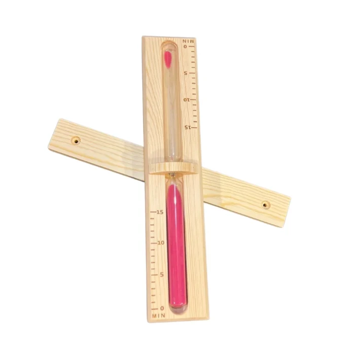 Wooden Pine Sand Clock Timer 15 minutes - Image 2