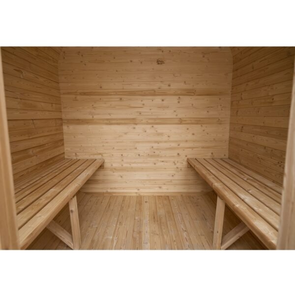 Outdoor/Indoor Carbonised Spruce Square Barrel Sauna 4-8 Person - Image 14