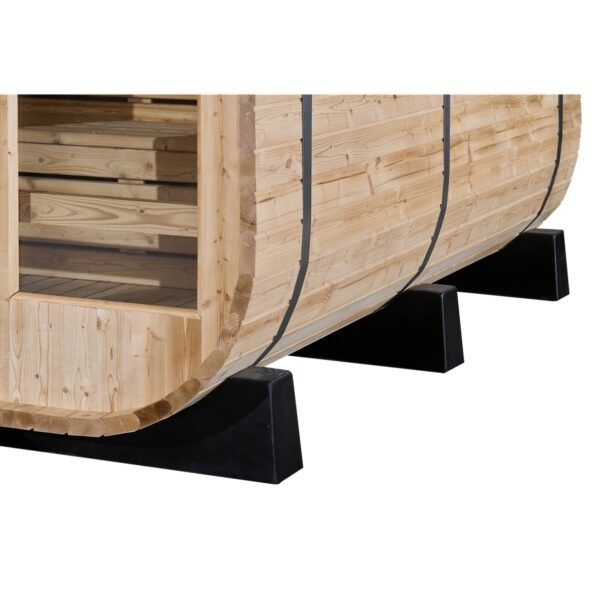 Outdoor/Indoor Carbonised Spruce Square Barrel Sauna 4-8 Person - Image 8