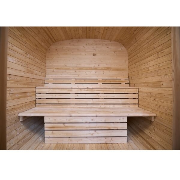 Outdoor/Indoor Carbonised Spruce Square Barrel Sauna 4-8 Person - Image 9