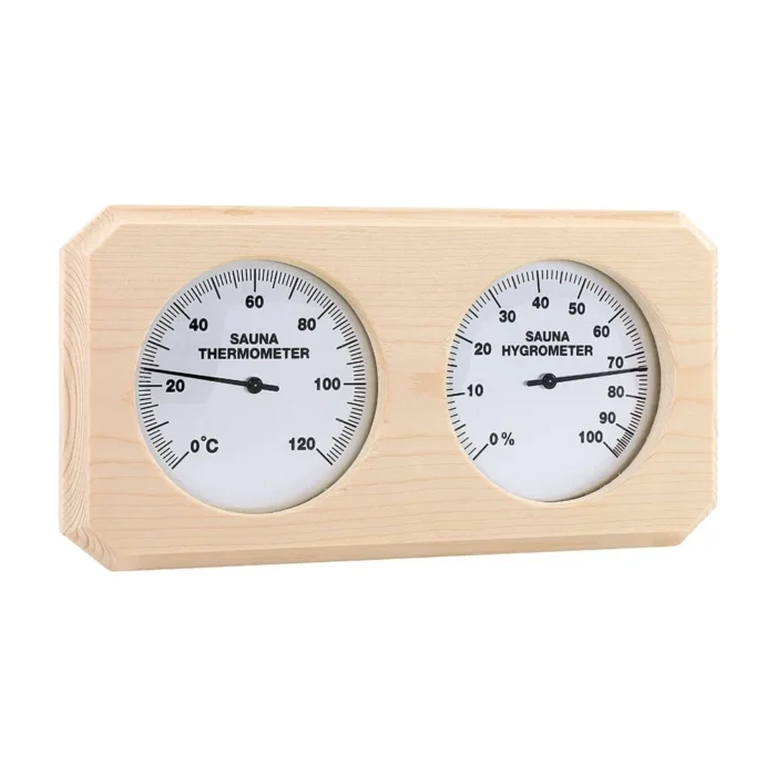 Sauna Thermometer and Hygrometer 2 in 1 dual display