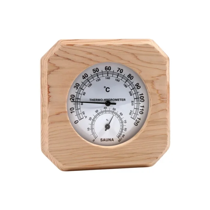 Sauna Thermometer and Hygrometer 2 in 1 single display (Red Cedar)