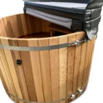 Outdoor Cedar Hot Tub With Electric Heater, Pump, Filtration System and Cover
