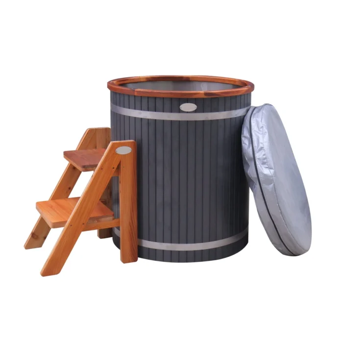 Barrel Cold Plunge Tub 400 L with Cover - Image 6