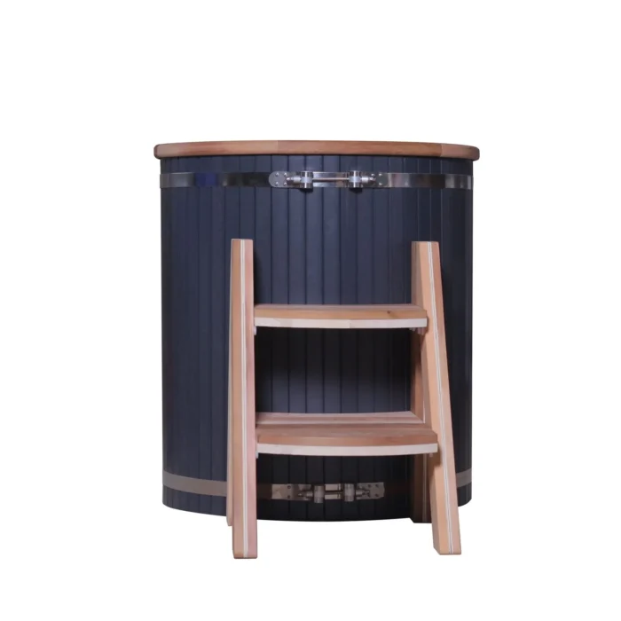 Barrel Cold Plunge Tub 400 L with Cover - Image 2