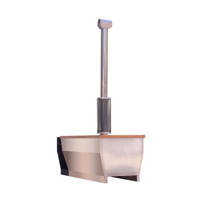 Cube 1-2 person Stainless steel Hot Tub lined with premium American Alder with Cover - Image 5