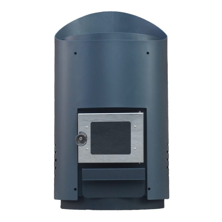 Wood Burning Sauna Heater Firewood Sauna Stove with Flue Kit 17kW Round
