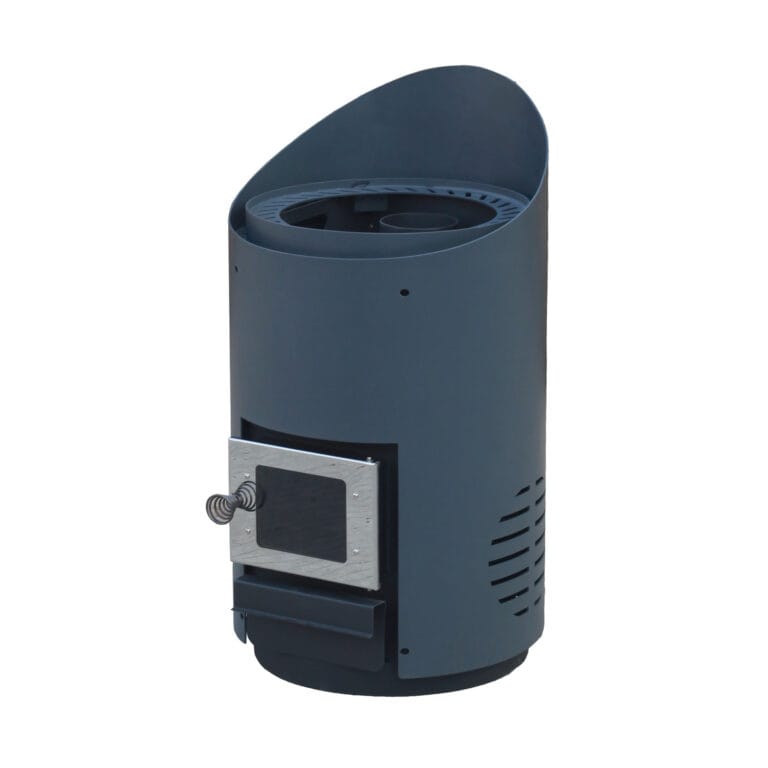 Wood Burning Sauna Heater Firewood Sauna Stove with Flue Kit 17kW Round