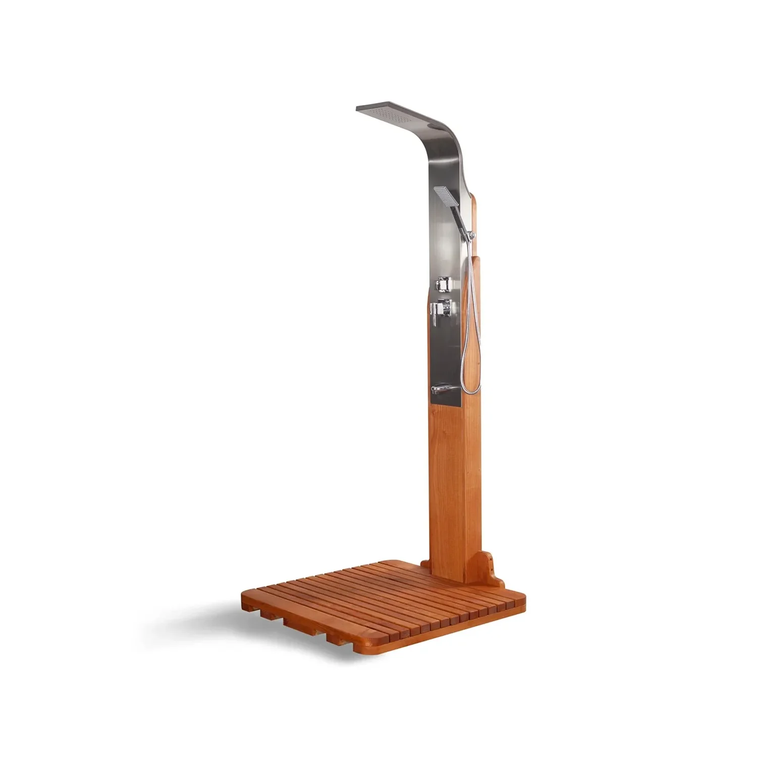 Hardwood Timber Outdoor Shower Column