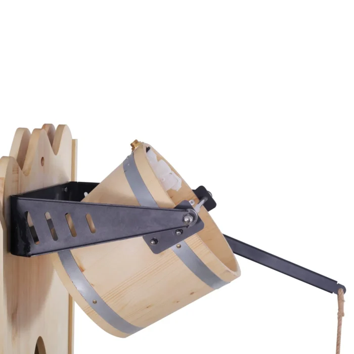 Outdoor Waterfall Bucket Column for Sauna/Banya (Aspen Wood)