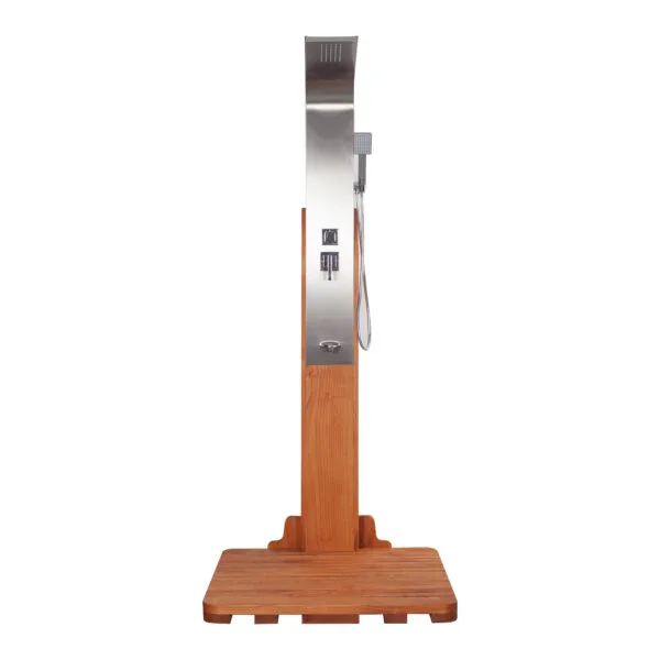 Hardwood Timber Outdoor Shower Column