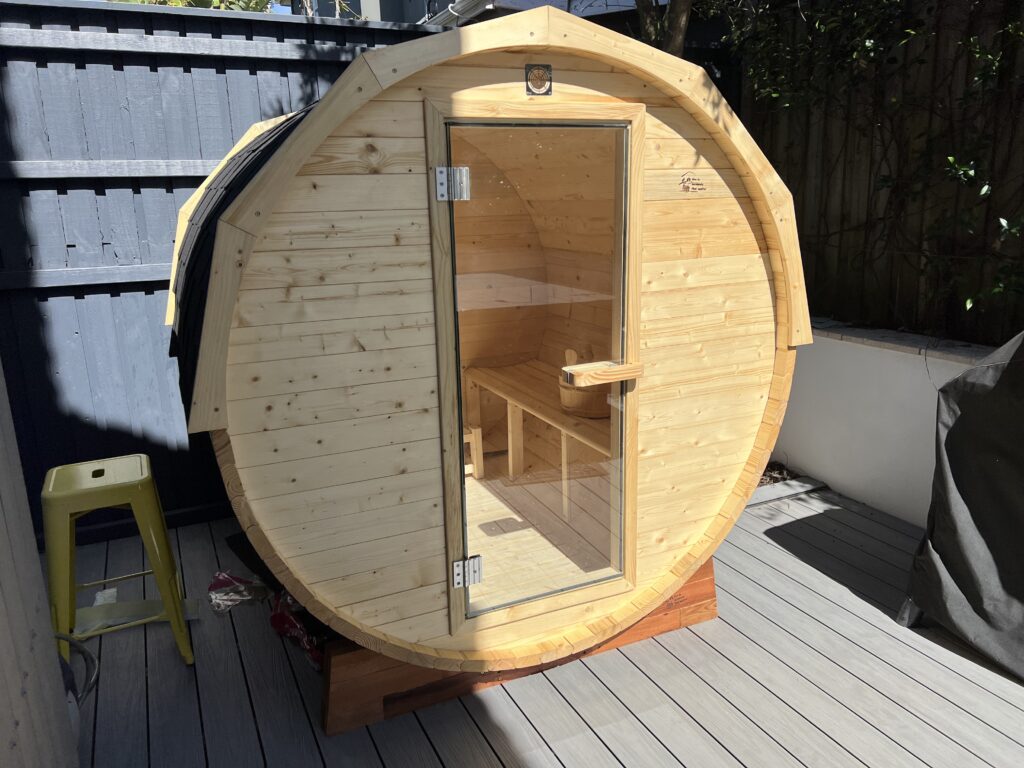 indoor spruce barrel sauna australia