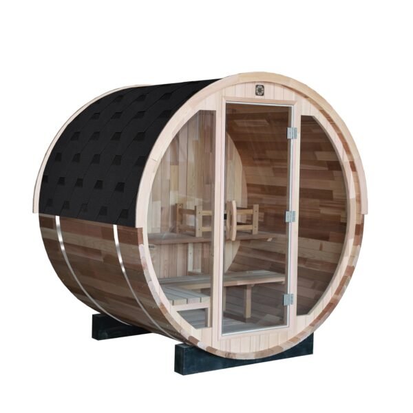 Outdoor/Indoor Spruce or Cedar Barrel Sauna UNITY (3 - 5 Person) - Image 10