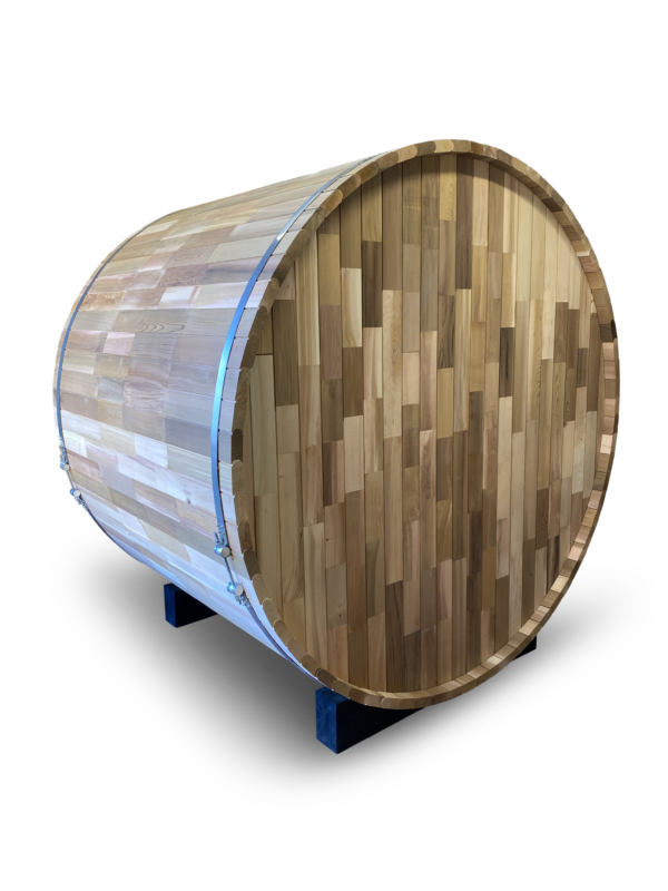 Outdoor/Indoor Spruce or Cedar Barrel Sauna UNITY