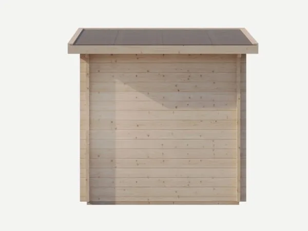 Outdoor Spruce CUBE LOG Sauna