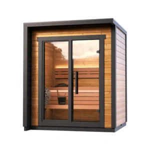 Outdoor Sauna Thermo Treated Spruce PATIO XXS (4 - 5 Person) MADE IN EUROPE