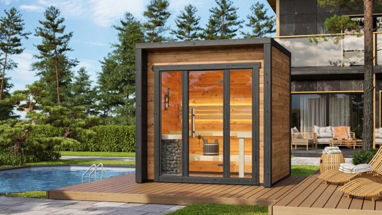 Outdoor Sauna Thermo Treated Spruce PATIO XS (4 - 7 Person) MADE IN EUROPE
