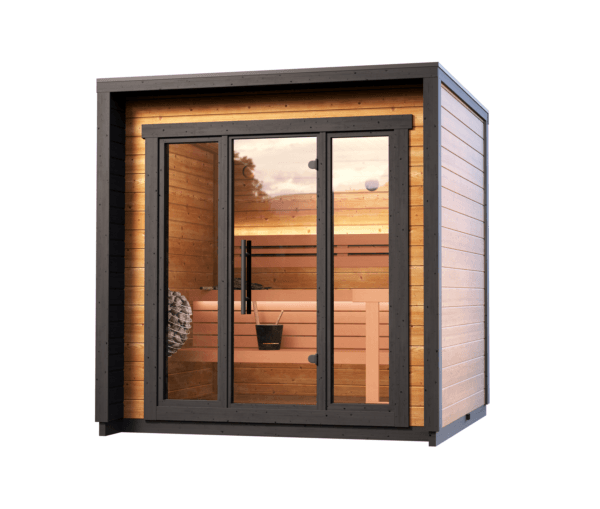 Outdoor Sauna Thermo Treated Spruce PATIO XS (4 - 7 Person) MADE IN EUROPE