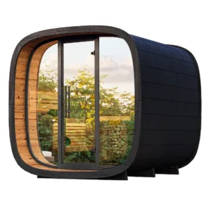 Outdoor Sauna Thermo Treated Spruce SERENITY ROUND CUBE MINI (3 - 7 Person) MADE IN EUROPE