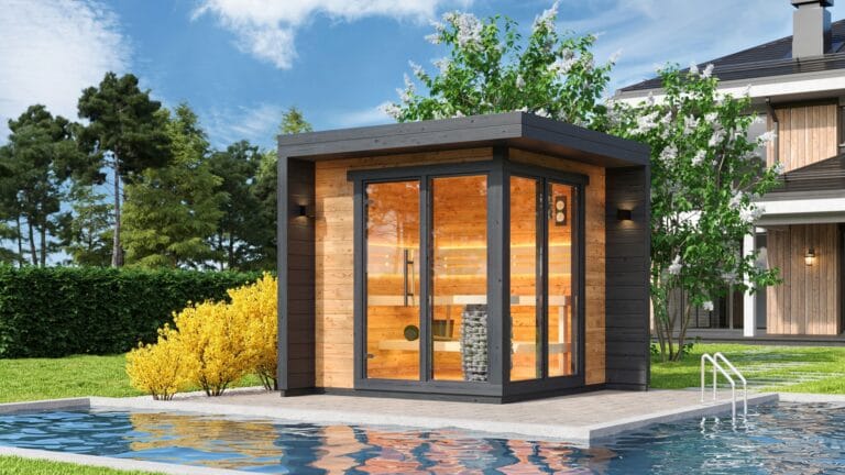 Outdoor Sauna Thermo Treated Spruce PATIO S (4 - 8 Person) MADE IN EUROPE