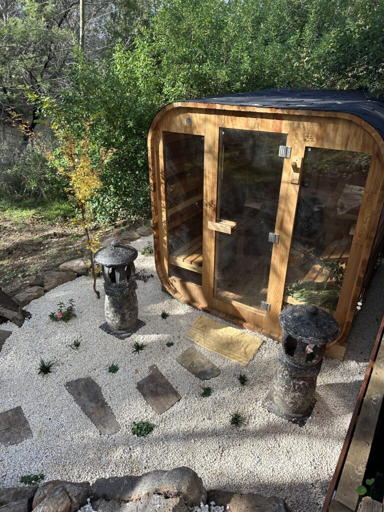 cube sauna western cedar