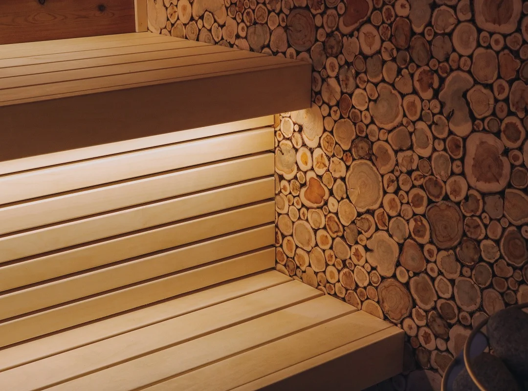 Leil® SERENITY ROUND CUBE SINGLE (3 - 10 Person) MADE IN EUROPE Outdoor Sauna Termowood - Image 13