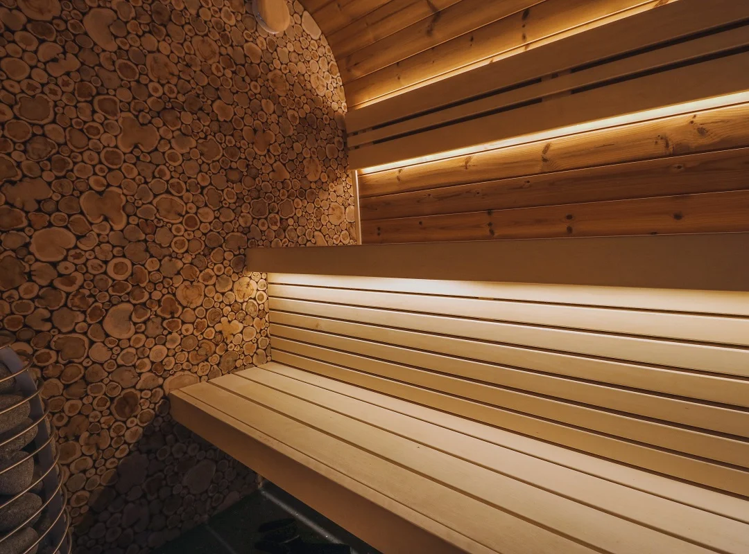 Leil® SERENITY ROUND CUBE SINGLE (3 - 10 Person) MADE IN EUROPE Outdoor Sauna Termowood - Image 18