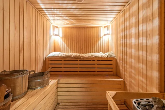sauna interior lighting