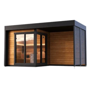 Outdoor Sauna Thermo Treated Spruce PATIO S Plus (4 - 8 Person) MADE IN EUROPE