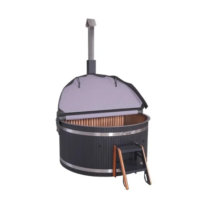 Roundabout 2 - 6 person Stainless steel Hot Tub lined with premium Western Red Cedar - Image 4