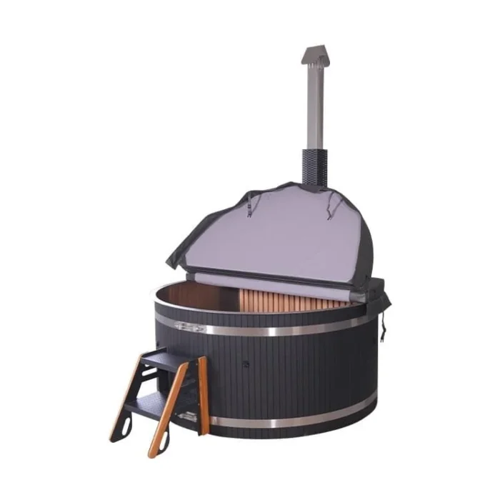 Roundabout 2 - 6 person Stainless steel Hot Tub lined with premium Western Red Cedar - Image 5