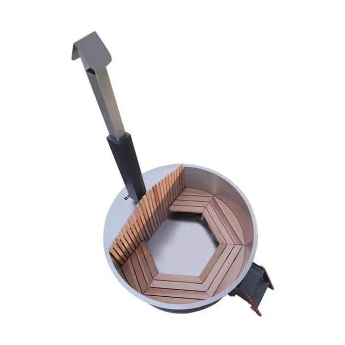 Roundabout 2 - 6 person Stainless steel Hot Tub lined with premium Western Red Cedar - Image 7