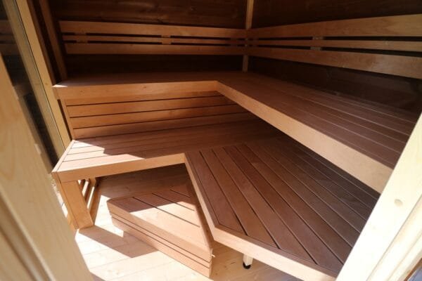 Outdoor Sauna Thermo Treated Spruce PATIO M (4 - 8 Person) MADE IN EUROPE - Image 9