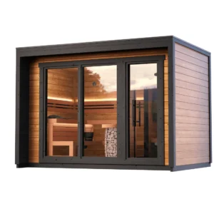 Outdoor Sauna Thermo Treated Spruce PATIO M (4 - 8 Person) MADE IN EUROPE