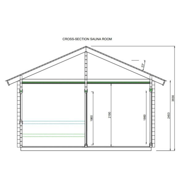 Sauna Cabin Summer House Boden MADE IN EUROPE - Image 13