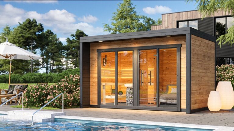 Outdoor Sauna Thermo Treated Spruce PATIO L (4 - 8 Person) MADE IN EUROPE