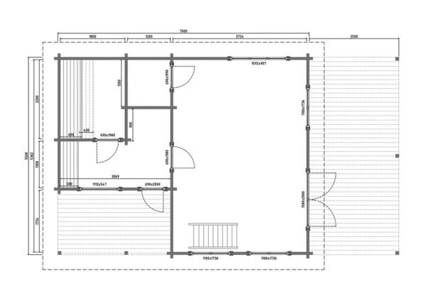 Sauna Cabin Summer House Bremen MADE IN EUROPE - Image 6