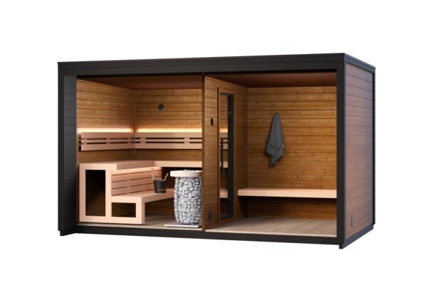 Outdoor Sauna Thermo Treated Spruce PATIO L (4 - 8 Person) MADE IN EUROPE - Image 7