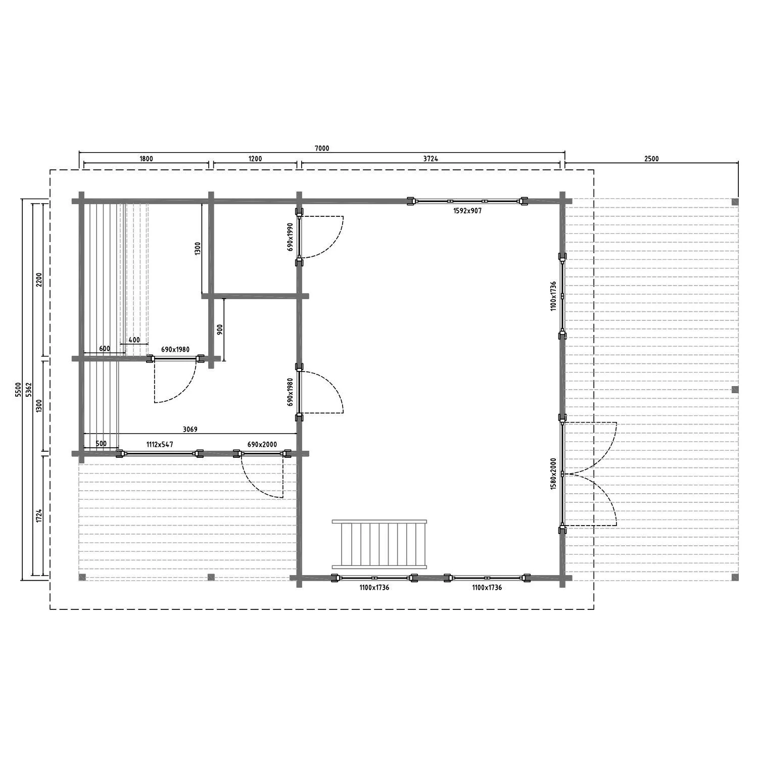 Sauna Cabin Summer House Bremen MADE IN EUROPE - Image 3