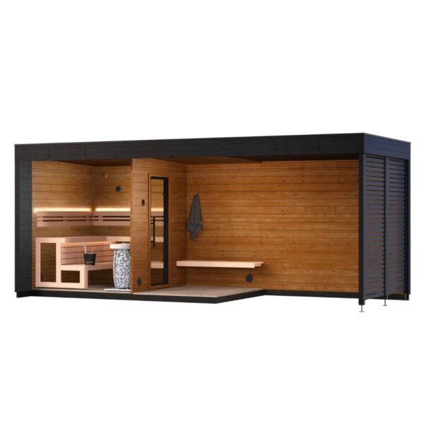 Outdoor Sauna Thermo Treated Spruce PATIO L Plus (4 - 8 Person) MADE IN EUROPE - Image 7